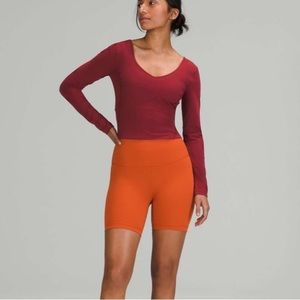 Lululemon Align Long Sleeve ShirtMulled Wine size 4